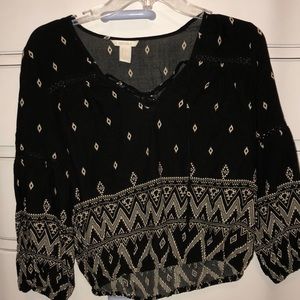 Long Sleeve Cropped Shirt